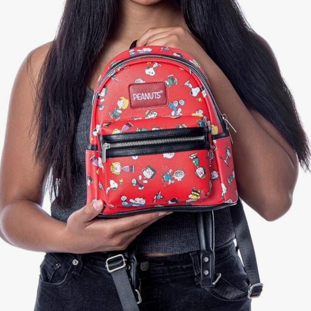 Peanuts Red Mini Backpack- NWOT - Picture 2 of 7
